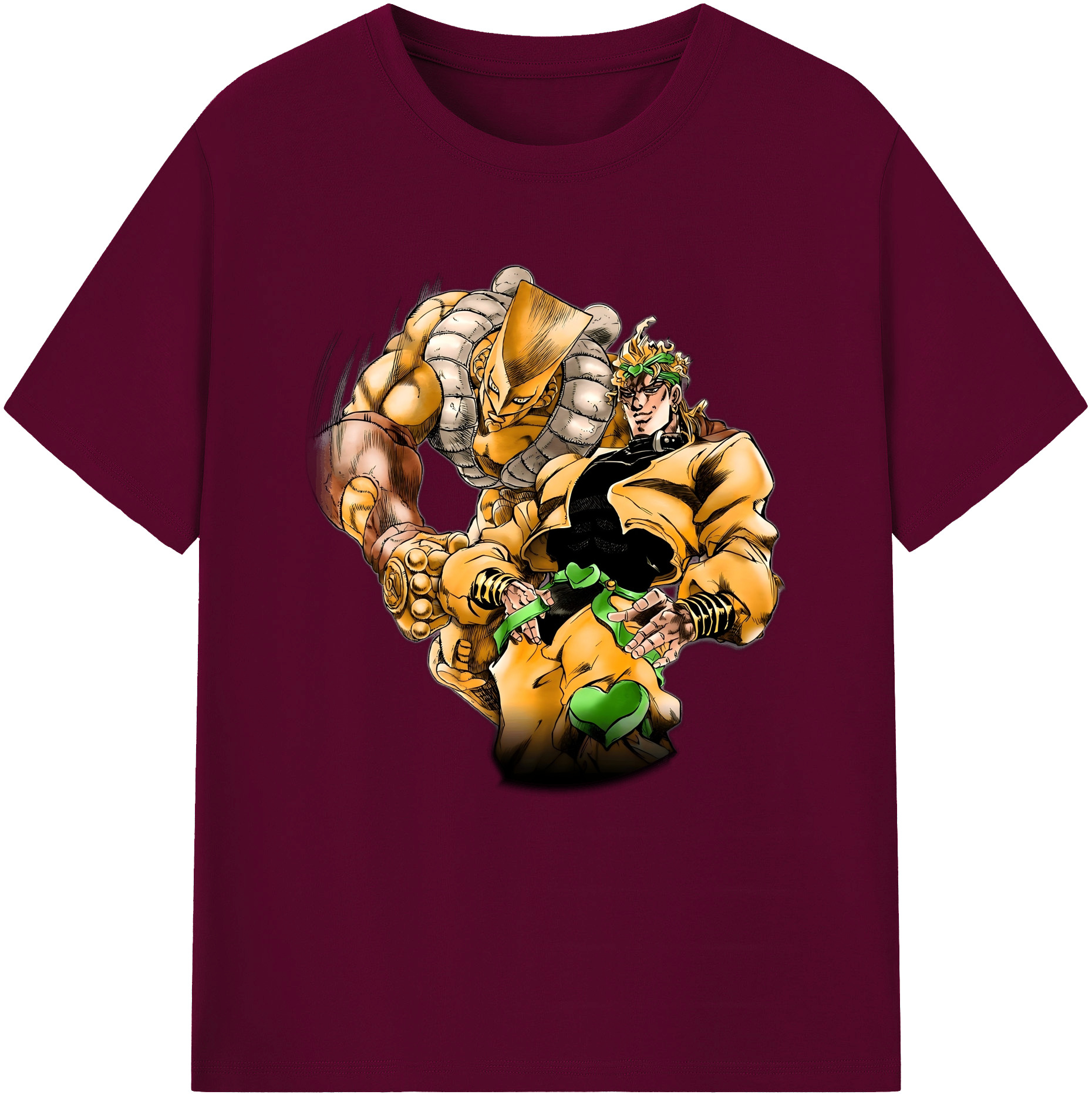 （画像用） ジョジョの奇妙な冒険 ディオ?ブランドー JoJo's Bizarre Adventure Dio Brando レディースカジュアルプリントTシャツ（綿100％）